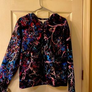 Lilly Youth Zip hoodie Black marbled